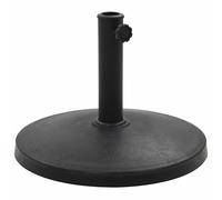 Socle Demi-rond de Parasol Polyrésine 15kg Noir Pied de Parasol Support vidaXL