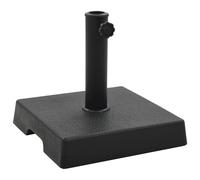 Socle Demi-rond de Parasol Polyrésine 15kg Noir Pied de Parasol Support vidaXL