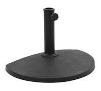 Socle Demi-Rond de Parasol Polyrésine 9 kg Noir Pied de Parasol Support[1964]
