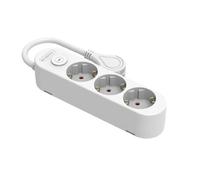 Socle électrique 3 prises, 1,5m, avec interrupteur, 3680W 16A 250V, Silver Electronics
