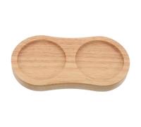 Socle en Bois Massif pour Moulin à Sel et Poivre Double Compartiment | Design Ergonomique Minimaliste, Finition Bois , Résistant au Basculement, Cuisine et Table