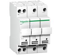Schneider Electric Support de fusible STI A9N15658, 3P+N, 25 A, fusible 10,3x38 mm