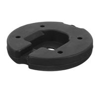Socle Lesté Rond en Caoutchouc pour Lampe, Base Noire Stable | Châssis Lourd, Montage Diy, Décoration Bureau et Maison, Finition Noire, Forme Ronde, Usage Intérieur