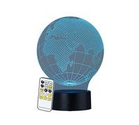 : Socle lumineux décoratif à LED LS-7.3D - Motif Globe