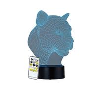 : Socle lumineux décoratif à LED LS-7.3D - Motif Léopard