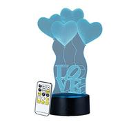 : Socle lumineux décoratif à LED LS-7.3D - Motif Love