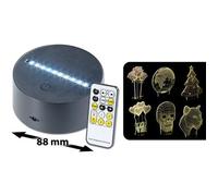 Lunartec Socle lumineux décoratif à LED pour motifs 3D interchangeables LS-7.3D