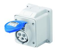 SOCLE MURAL FEMELLE IEC DE PR.10°PR.SAI.2P+T 16A 230V 6H