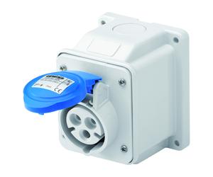 SOCLE MURAL FEMELLE IEC DE PR.10°PR.SAI.2P+T 16A 230V 6H