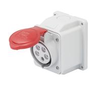 SOCLE MURAL FEMELLE IEC DE PR.10°PR.SAI.3P+N+T 32A 400V 6H