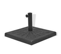 Socle Pied Base Carrée De Parasol Résine Diamètre 38 Et 48 Mm Noir 12 Kg Helloshop26 2202085 Multicolore