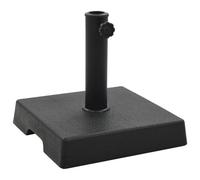 Socle Pied De Parasol Résine Carré Diamètre De 38 Et 48 Mm Noir 8kg Helloshop26 2202075 Multicolore