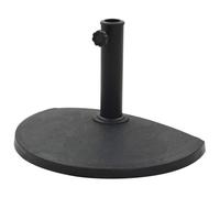 Socle Pied Demi-Rond De Parasol Résine Diamètre De 38 Et 48 Mm 9 Kg Noir Helloshop26 2202078 Multicolore