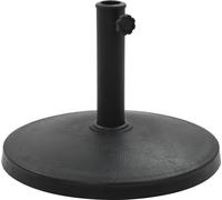 Socle rond de parasol Polyrésine 10 kg Noir