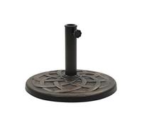 vidaXL Pied de parasol Rond 11 kg Bronze Polyrésine