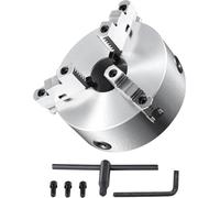 Socle rotatif à trois niveaux SucceBuy, 8 pouces, plage de serrage 0,16–8 pouces/4–200 mm, adapté aux tours, aux imprimantes 3D, aux machines d'usinage et aux fraiseuses