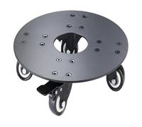 Socle Roulant pour Pots Fleurs Acier 500lbs Charge Lourde | Acier renforcé, charge max 500lbs (227kg), idéal pots lourds, diamètres 12-16 pouces, robuste