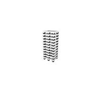 Socle rouleur 6 roues pivotantes - axe inox