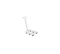 Socle rouleur 6 roues silence - axe inox