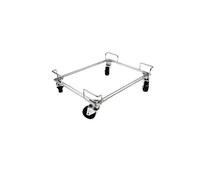 Socle sur Roues pour Support Plateaux Chromé - Acier Chromé