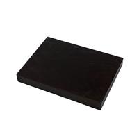 Socles en bois droit. Bois massif. Finition noyer foncé mat. Plusieurs dimensions (25 x 18 x 3)