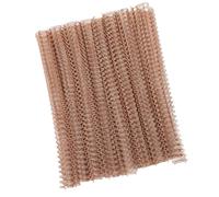 Socobeta Anneaux de Reliure en Spirale à Double Boucle, 9/16 Pouces, Haute capacité, 120 Feuilles pour Présentations et Fichiers, 100 Pièces (Or Rose)