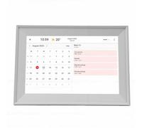 Socobeta Calendrier Numérique avec écran Tactile de 10,1 Pouces, Planificateur Familial Intelligent pour la Maison, Cadre Photo HD Blanc