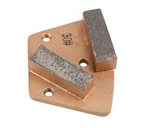 Socobeta Disque de Meulage Trapézoïdal Grit 30 pour Meuler le Béton de Sol | Tampon de Meulage de Sol, Dos en Métal, Diamant fritté, Ajustement sur Plaque Magnétique, 3 Trous 2 Dents Droites