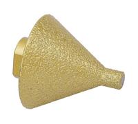 Socobeta Foret à Fraiser, Outil de Chanfreinage biseauté Compatible avec les Meuleuses D'angle pour le Polissage et le Chanfreinage de la Céramique et du Marbre Dia 50 Mm (M14)