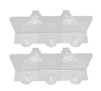 Socobeta Lot de 2 étagères à Ventouse en Acrylique, Large étagère Flottante pour Affichage de Plantes et de Photos, Parfaite pour Les Fenêtres et Les Balcons, 30 X 12,7 Cm