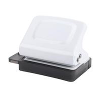 Socobeta Perforateur Compact à 6 Trous, Outil de Perforation de Papier Efficace pour Planificateur de Projets Artisanaux Blanc