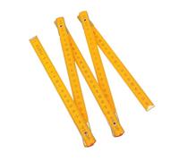 Socobeta Règle Pliante Double Face, Bâton de Mesure en Bois Portable pour le Travail du Bois et les Charpentiers, Longueur de 1m