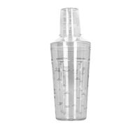 Socobeta Shaker à Cocktail Transparent avec Balance, Mélangeur à Vin Durable Résistant aux Chutes pour et Fêtes, Matériau PC de qualité Supérieure, 2 Pièces (530ML)