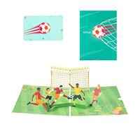 sodeber Kit De Cartes De Vœux 33D Pour Football, Invitation Festival
