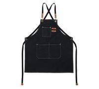 sodeber Tablier À Bavette Imperméable Avec 3 Poches, Résistant À L ' Eau Et