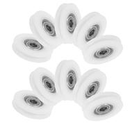 SOESFOUFU 10pièces Poulie de Guidage U Type avec Roulement Intégré Galet Nylon pour Portes et Fenêtres Coulissantes Stable et Lisse pour Rails Domestiques
