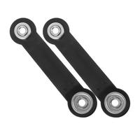 SOESFOUFU 2 Pièces Bras de Remplacement pour Fauteuil à Bascule en Fer Noir, Résistance Déformation, Supporte Jusqu'à 6 Pouces Entre Trous, pour Balcons et Salons