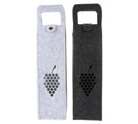 SOESFOUFU 2pcs Paquet à Vin en Feutre Poignées, Absorption D'humidité et Design Pratique, pour Réceptions et Présents de Bouteilles de Vin