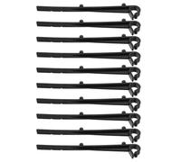 SOESFOUFU 50 Clips de Fixation Noirs en Plastique Abs pour Filet de Protection de Gouttière, Installation Rapide pour Toitures Résidentielles, Lot de 50 Pièces