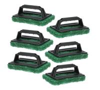 SOESFOUFU 6pcs Pinceaux à Encre Verts pour Sérigraphie Poignée, Éponges Multifonctions en Pp, Faciles à Ranger pour Travaux de Nettoyage en Sérigraphie