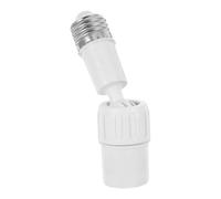 SOESFOUFU Adaptateur pour luminaire E27 Rotatif 360degré Rallonge de Lampe en Plastique Blanc pour Support de Lampe et Éclairage de Salon Plusieurs styles