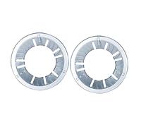 SOESFOUFU Anneaux de Wok en Fonte Argentée pour Cuisinière à Gaz 2 Pièces Fonction Rassemblement de Feu et Combustion Stable, Accessoire Pratique pour Plaque de Cuisson Gaz