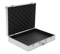 SOESFOUFU Boîte à Outils Étui Multifonction Argenté en Alliage D'aluminium Mallette Grosse Capacité, Portable et Pratique pour Bureau et Voyage pour Pinces et Tablettes