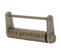 SOESFOUFU Cadenas Design Portable et Forme Unique en Alliage de Zinc à Combinaison Rétro Or Vintage Classique pour Valise ou Décoration