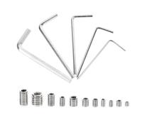 SOESFOUFU llen pour Vis sans Tête Hexagonale en Acier Inoxydable, Assortiment 245 Pièces avec Boîte, Outil Robuste pour Fixation Industrielle