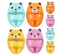 SOESFOUFU Crochets Adhésifs pour Prise et Câble en Plastique 8 Pièces Forme Ours Mignons Support Mural sans Perçage Accessoire de Rangement pour Cuisine et Bureau