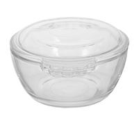 SOESFOUFU Cuiseur à Oeuf en Verre 275ml avec Couvercle Léger Résistant la Chaleur pour Usage en Cuisine et Repas Isotherme