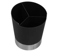 SOESFOUFU Distributeur de Pailles Design Multifonctionnel 3 Compartiments en Acier Inoxydable et Abs Organise Pailles, Agitateurs et Cuillères Cuisine et Bar Réutilisable