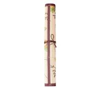 SOESFOUFU Étui à Pinceaux en Bambou Grosse Capacité, Rouleau de Rangement Feutres et Stylos, Protège Pointes, Tissu Oxford, pour Étudiants en Art