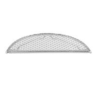 SOESFOUFU Grille de Barbecue en Acier Inoxydable Demi-Cercle | Format Compact, Forme Demi-lune Peu Encombrante, Usage Facile, pour Grillades Maison, Pique-niques et Camping